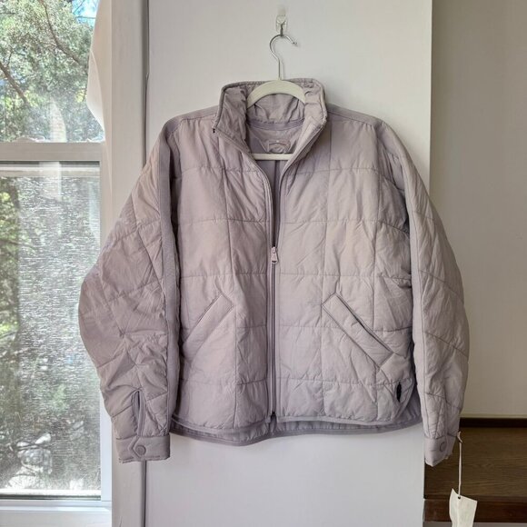 NWT Free People Pippa Packable Puffer Jacket Oyster Purple FP Movement  XS - Picture 3 of 10